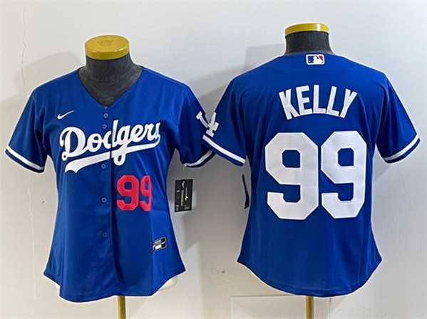 Youth Los Angeles Dodgers #99 Joe Kelly Blue With Patch Stitched Baseball Jersey->mlb youth jerseys->MLB Jersey